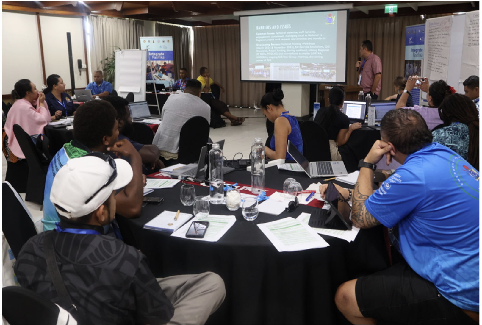 Pacific professionals in an Integrate Pasifika working session